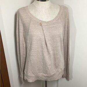 Vintage Anthropologie Holding Horses L Long Sleeve Knit Top lightweight Sweater